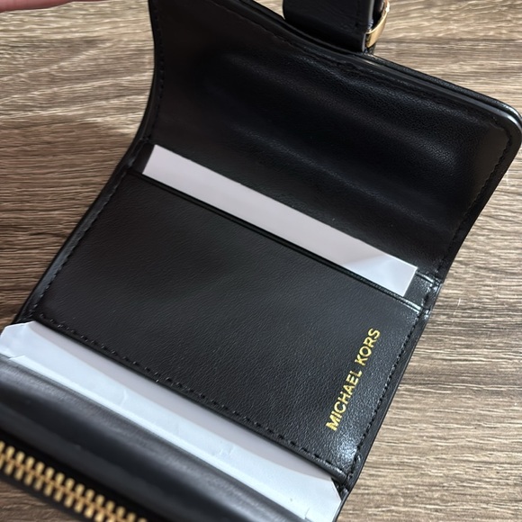 MK Colby Small Camouflage Print Calf Hair Tri-Fold Wallet NWT - Picture 4 of 7